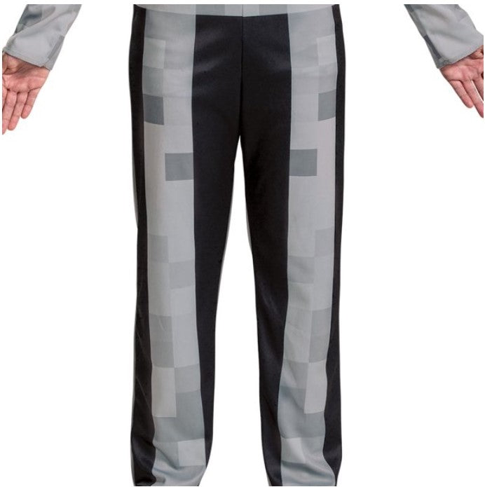 scary  fun  cool  party  event  pixel  boys  boy  skeleton  minecraft  white  gray  accessory  halloween  costume  cosplay  shipping  gift  black  gaming  free shipping  trend  trending