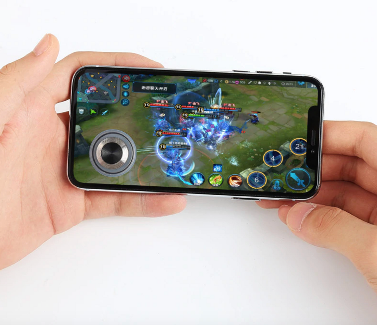 Gaming Joystick for Phones and Tablets is a tool many phone gamers love to use. Better grip that allows you to control the game in a safer and faster way.
