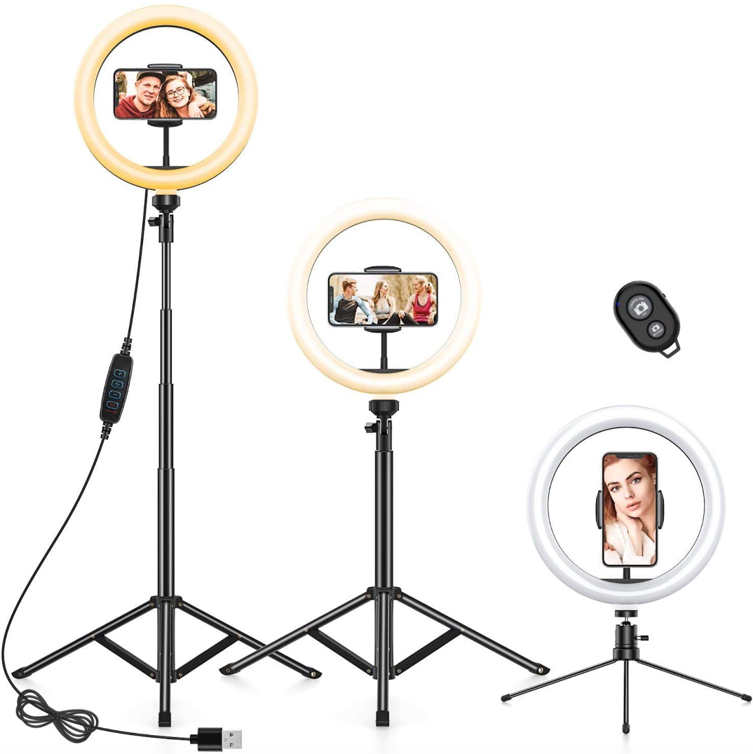 camera  cell phone  tiktok  android  live stream  selfie  inch  upgrade  basic  color  huawei  htc  samsung  iphone  holder  phone  dimmable  makeup  video  youtube  online classes  bright  ring  LED  light  tripod  quality  accessory  gift  free shipping  trend  trending