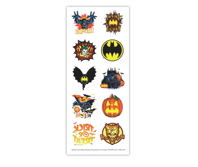 decoration  sticker  pieces  200  kit  treat  or  trunk  batman  bros  warner  shipping  accessory  halloween  costume  cosplay  gift  free shipping  trend  trending