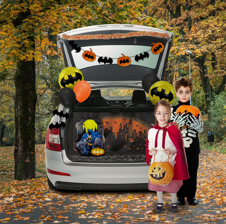 decoration  sticker  pieces  200  kit  treat  or  trunk  batman  bros  warner  shipping  accessory  halloween  costume  cosplay  gift  free shipping  trend  trending