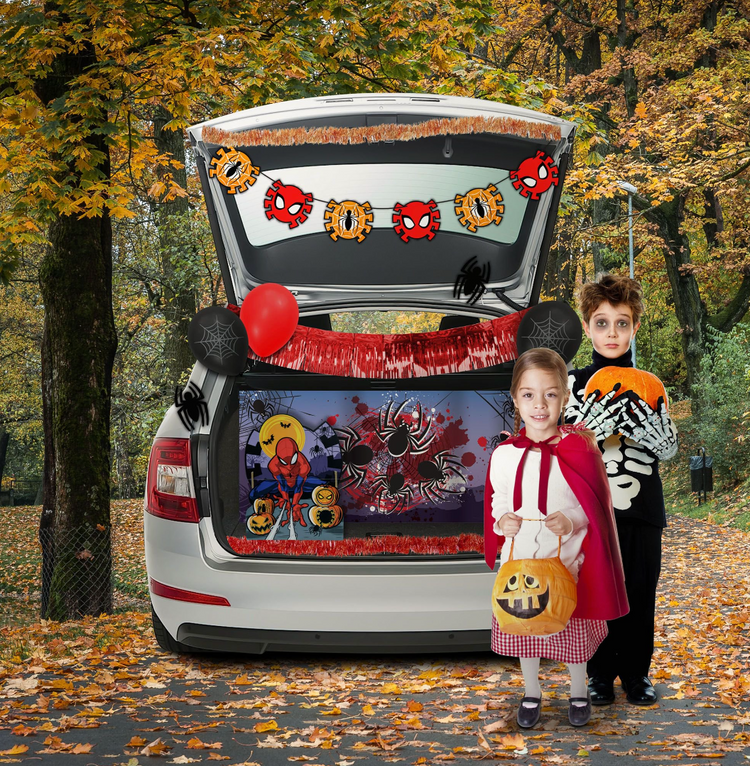 marvel bros warner pieces 200 kit treat or trunk sticker spider spider-man spiderman decoration accessory shipping halloween costume cosplay gift free shipping trend trending