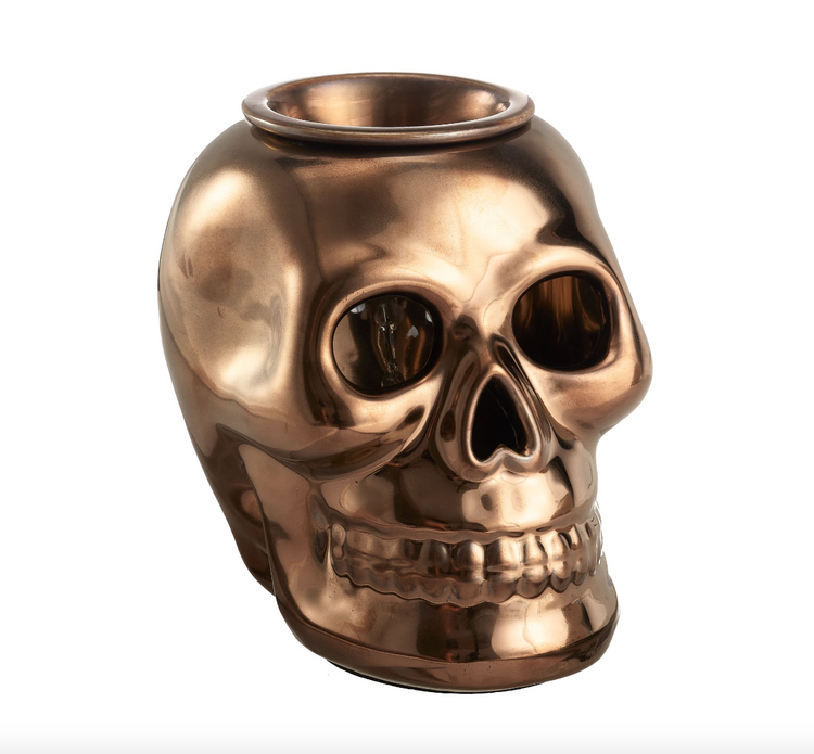 flames  scent  skeleton  spooky  in  plug  skull  warm  warmer  wax  brown  decoration  accessory  shipping  halloween  costume  cosplay  gift  free shipping  trend  trending