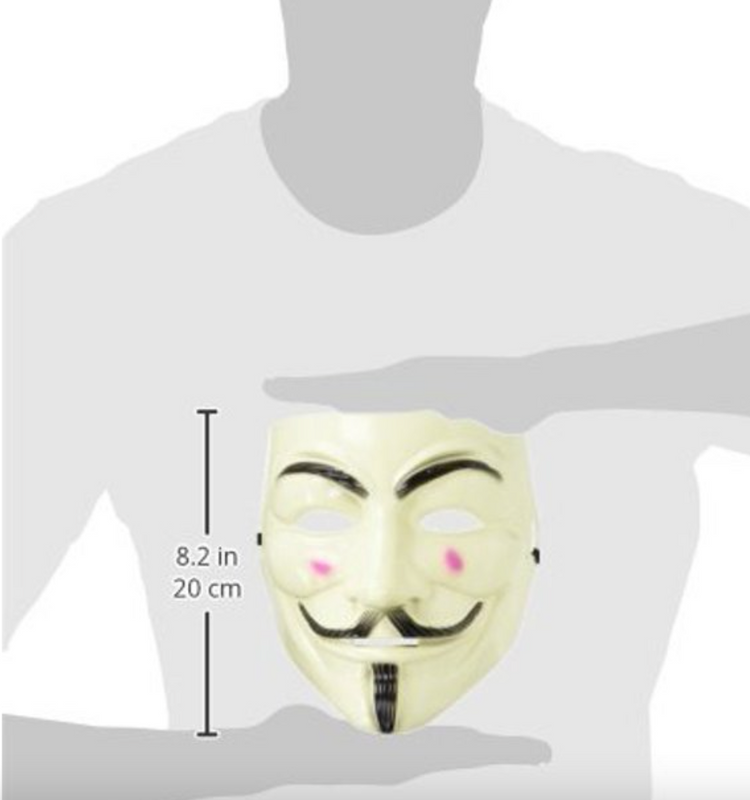 mask outfit anonymous vendetta for v beige white halloween costume cosplay accessory shipping gift free shipping trend trending