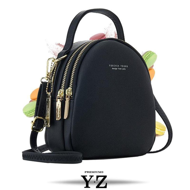 Macaron Backpack - Black Pastel