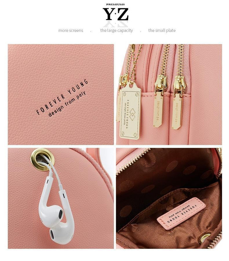 Bold and elegant, the soft blue macaron is one of our favorites. Made with soft, smooth faux-leather, it features a modern, versatile design that styles up any outfit with effortless elegance. The luxurious golden zippers and tags create a stunning accent against the classy bluee body. Spacious and practical in its design, this cross-body strapped shoulder bag is perfect for carrying your essentials as you head out for an evening filled with fun, excitement, and adventure.