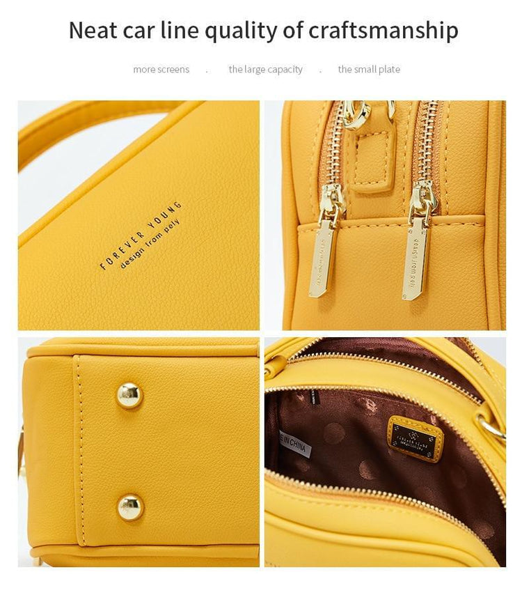 Signature Handbag - Matte Brown