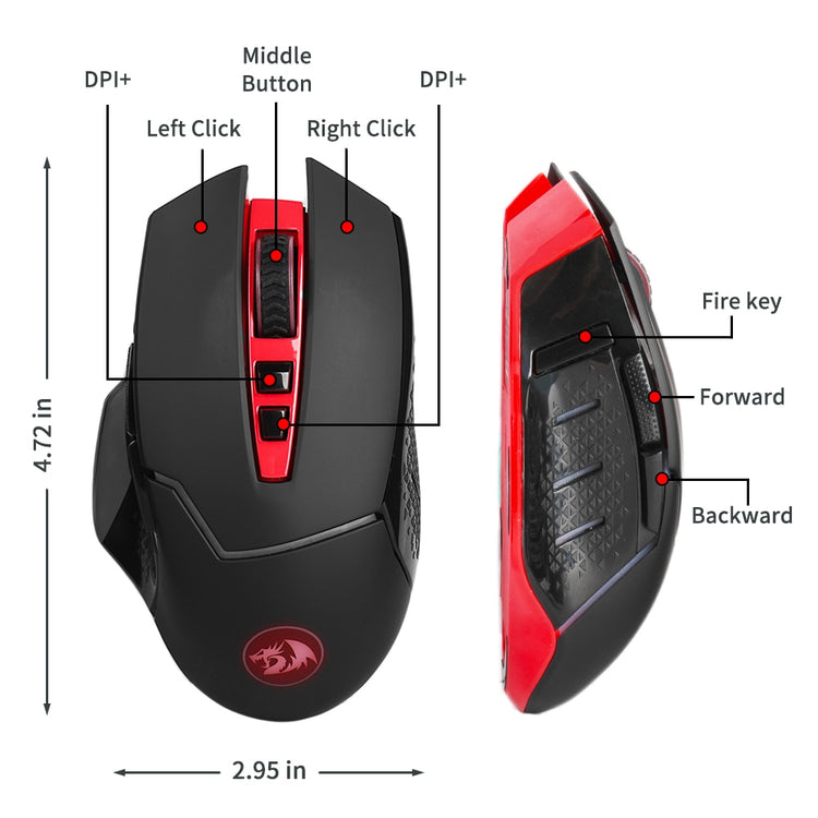 Gaming mouse will be your perfect tool if it is desirable to create value and beat the competitor in a superior way. A solid wireless connection design provides a comfortable and much faster response time to your movements.