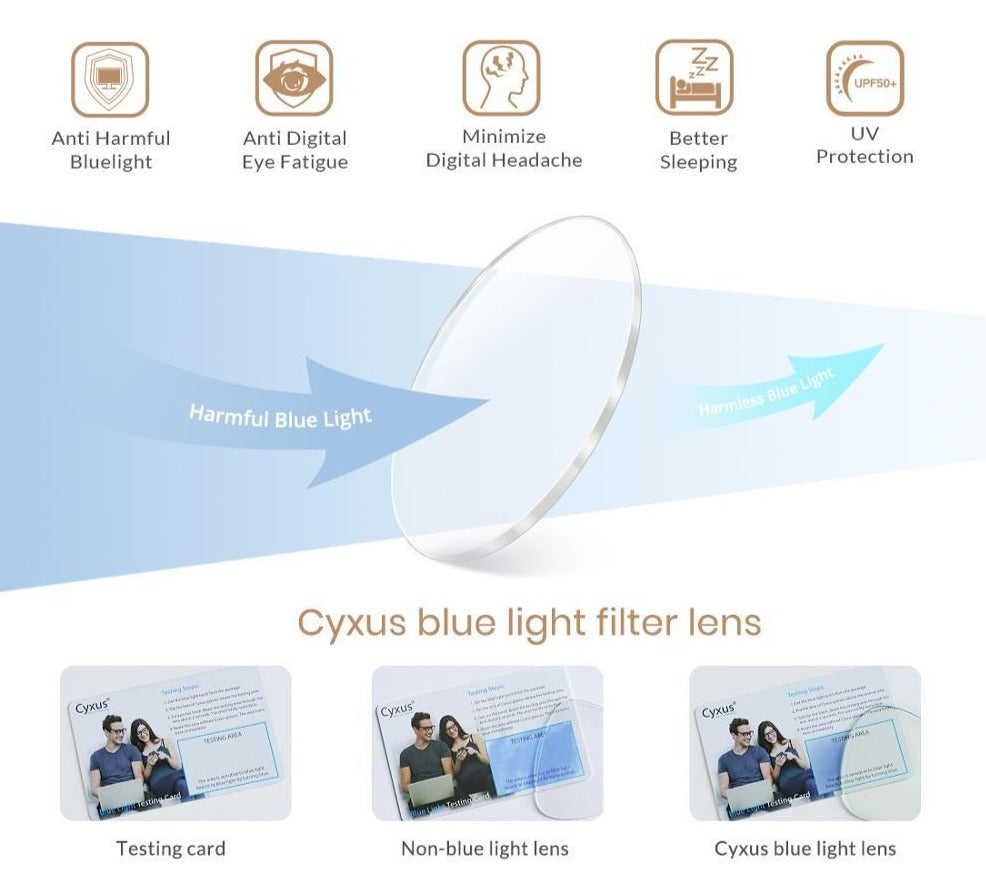 Certified Blue Light Filter glasses are a necessary tool for gamers and in the workplace. The computer glasses protect the eyes from harmful rays and light during long-term use.