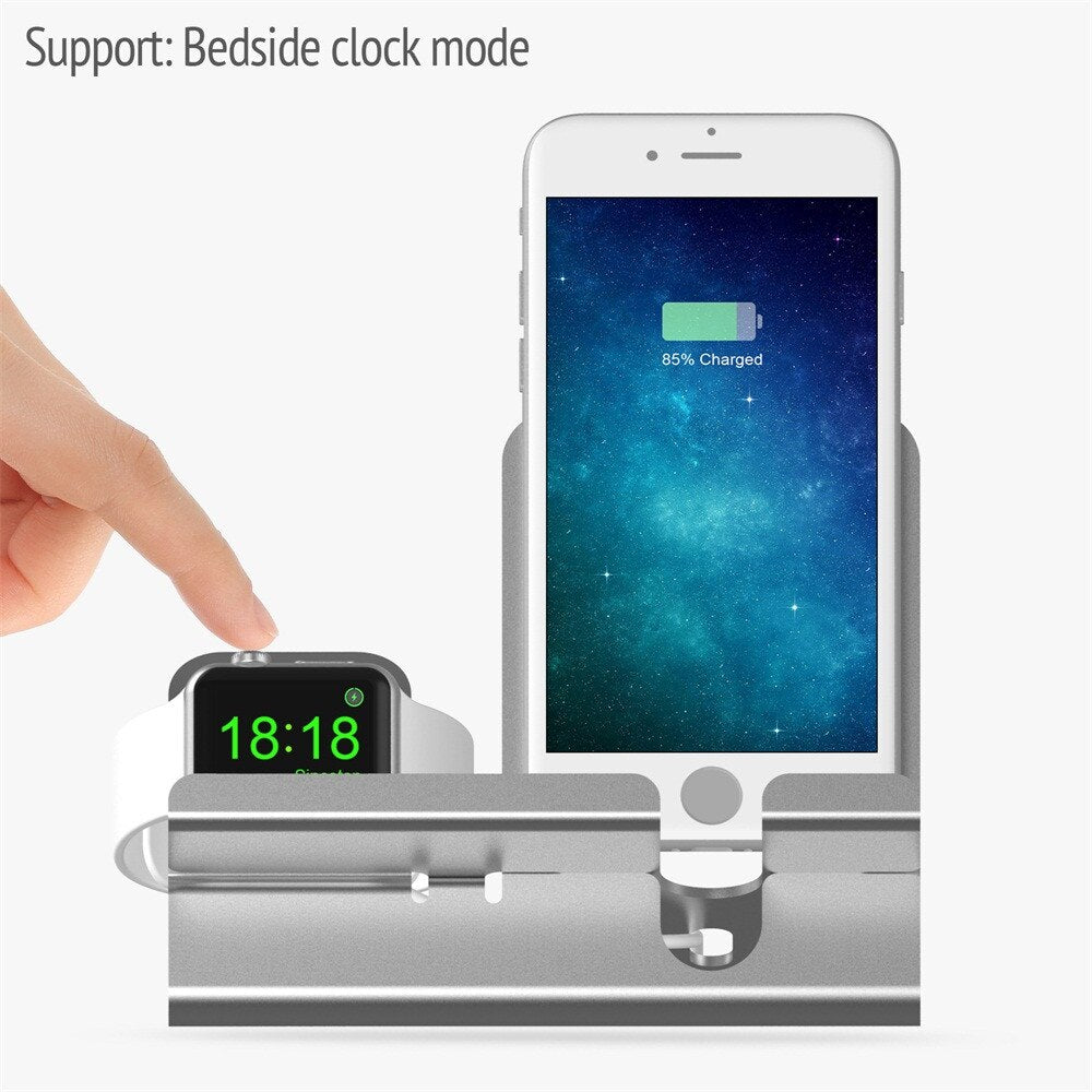 2 in 1 wireless charger that provides fast charging for both smartphone and smartwatch at the same time with its new unique technology in charging.