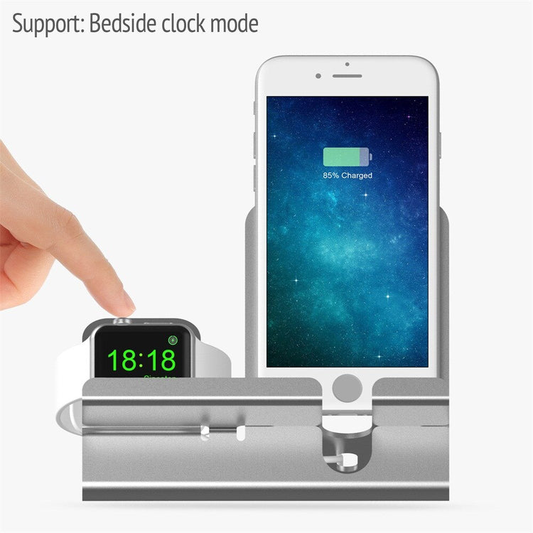 2 in 1 wireless charger that provides fast charging for both smartphone and smartwatch at the same time with its new unique technology in charging.