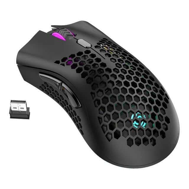 Gaming mouse will be your perfect tool if it is desirable to create value and beat the competitor in a superior way. A solid wireless connection design provides a comfortable and much faster response time to your movements.