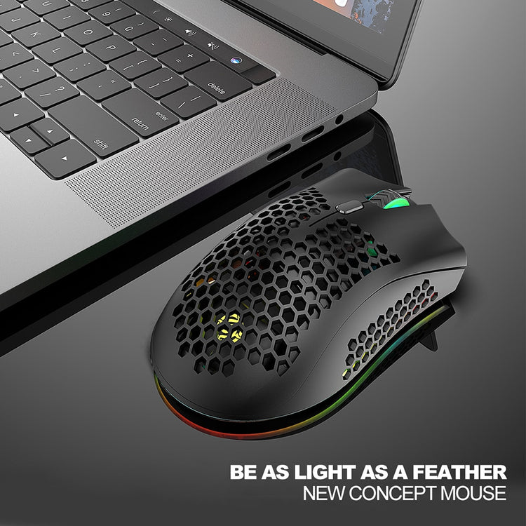 Gaming mouse will be your perfect tool if it is desirable to create value and beat the competitor in a superior way. A solid wireless connection design provides a comfortable and much faster response time to your movements.