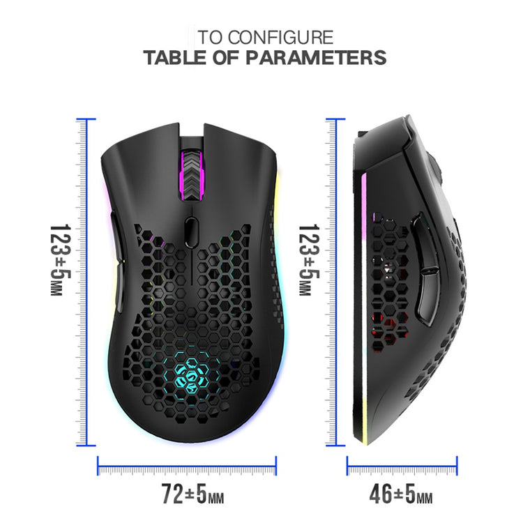 Gaming mouse will be your perfect tool if it is desirable to create value and beat the competitor in a superior way. A solid wireless connection design provides a comfortable and much faster response time to your movements.