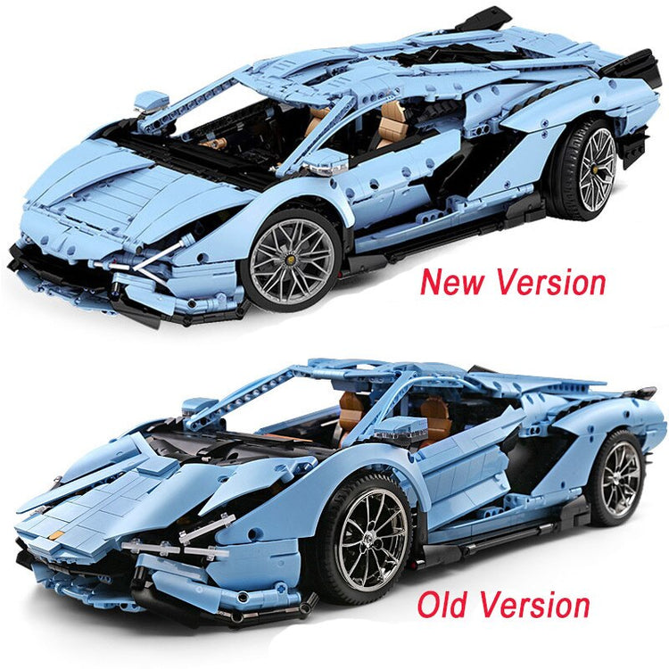 Block Bricks | Blue & Green Lamborghini 1:8 | Car APP Remote Control | Kids Toys Gifts