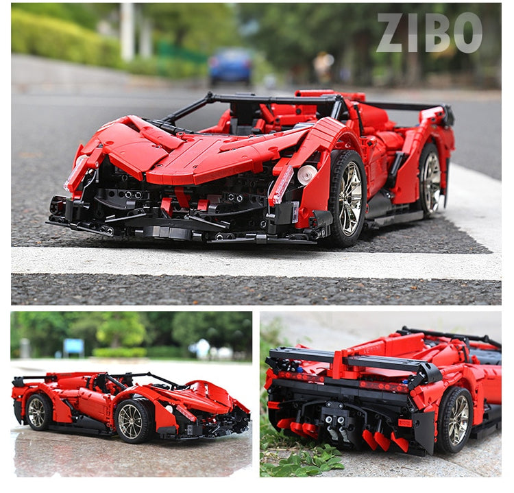Block Bricks | 1:8 Red Lamborghini | Car APP Remote | Perfect Gifts