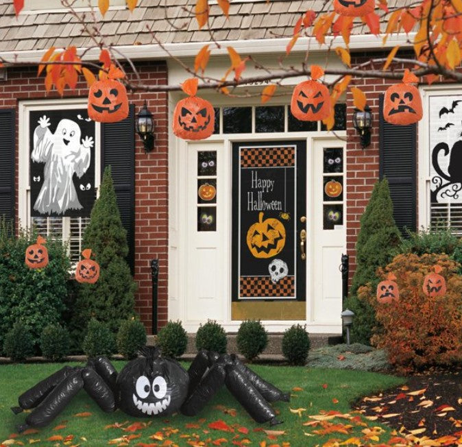 spooky  decoration  pumpkin  leaf  Lantern  Jack  Jack-O-Lantern  bags  plastic  orange  accessory  halloween  costume  cosplay  shipping  gift  bag  black  free shipping  trend  trending