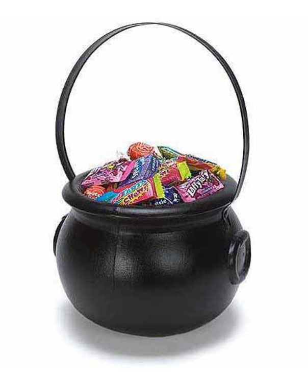 treat  or  trick  trick-or-treat  witch  accessory  decoration  candy  bucket  cauldron  kids  costume  cosplay  trending  trend  black  free shipping  fashion  gift  halloween