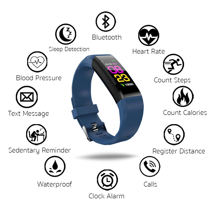 Use a Smart Fitness Watch to train better and get more effect right away! Train smart and get the most out of your training! Track how far you have run, how many calories have been burned and with several interesting sports programs, get fit! Everything you need to get in shape!