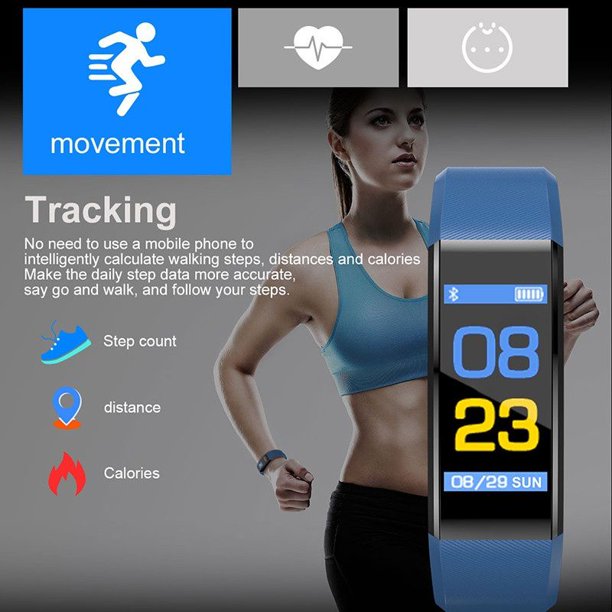 Use a Smart Fitness Watch to train better and get more effect right away! Train smart and get the most out of your training! Track how far you have run, how many calories have been burned and with several interesting sports programs, get fit! Everything you need to get in shape!