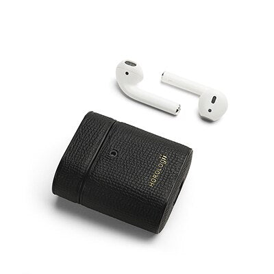 Elegant Case Cover in Leather for AirPods | Personalize Initials