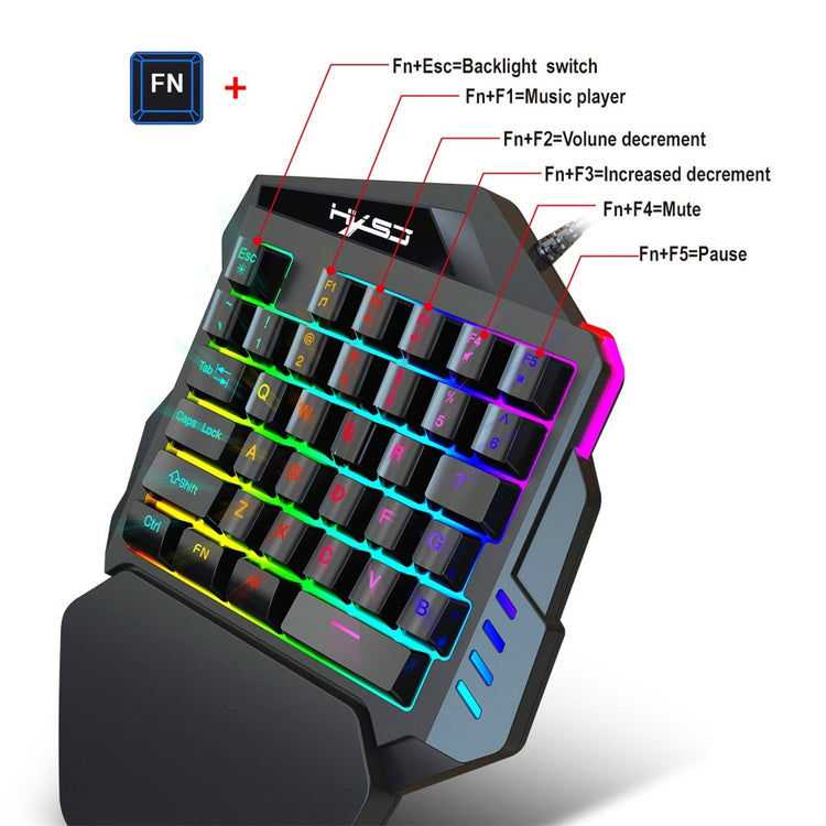 Gaming Keypad | LED Backlight | One-handed 35 Keys