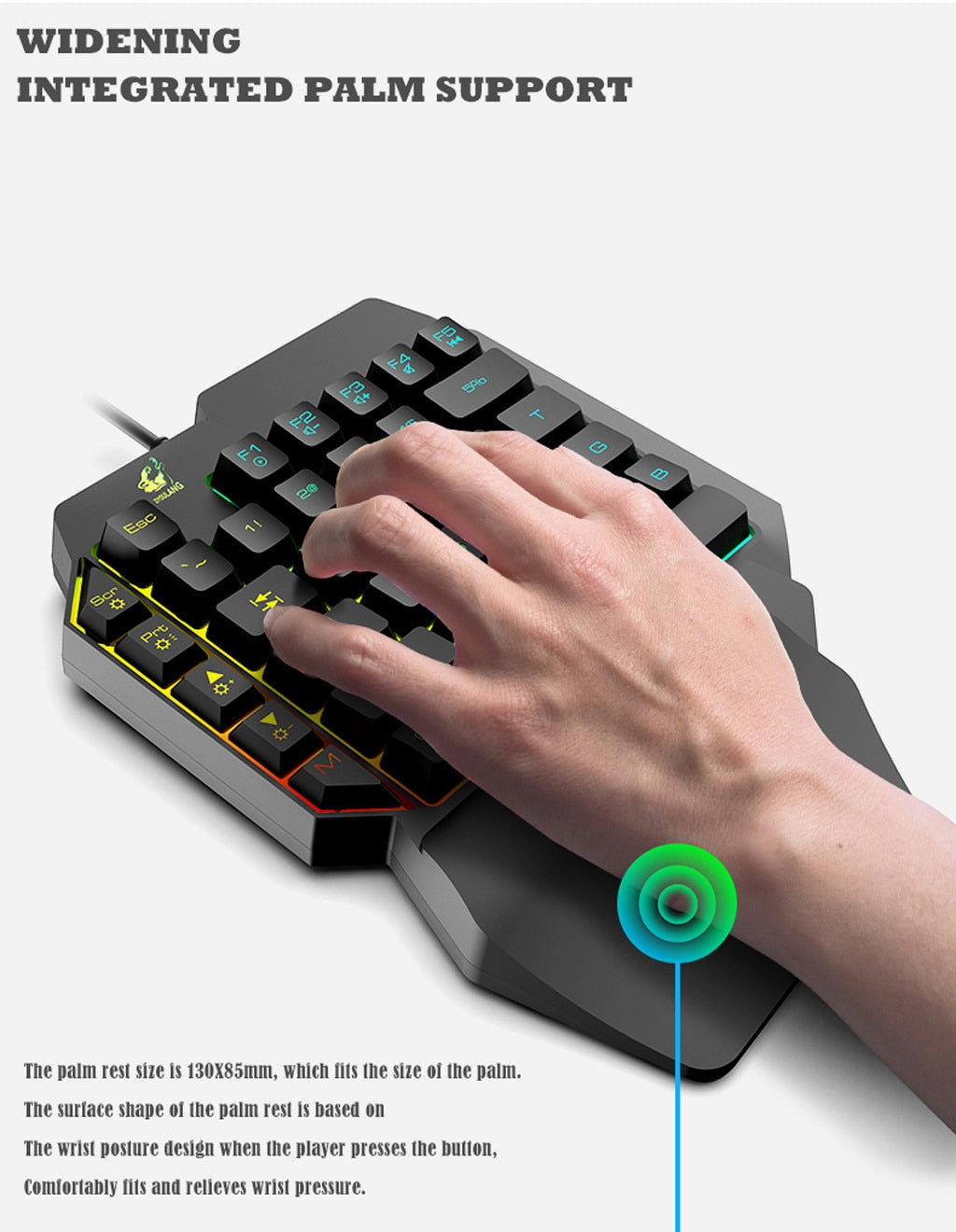 Pro Gaming Keypad w/ wire connection compatible with Phone docking, Tablets docking and PC is a tool many phone and computer gamers loves to use. Faster responsive moves that allows you to take the control in the game in a much safer and better way.