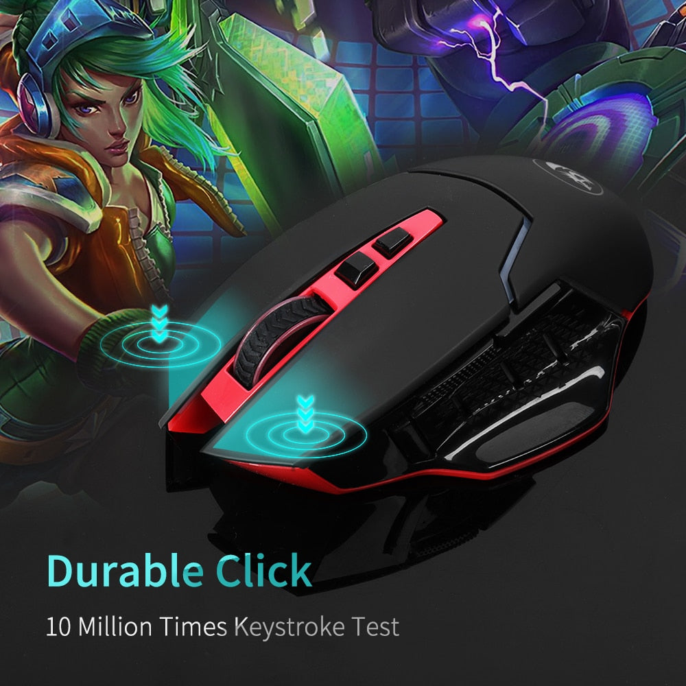 Gaming mouse will be your perfect tool if it is desirable to create value and beat the competitor in a superior way. A solid wireless connection design provides a comfortable and much faster response time to your movements.