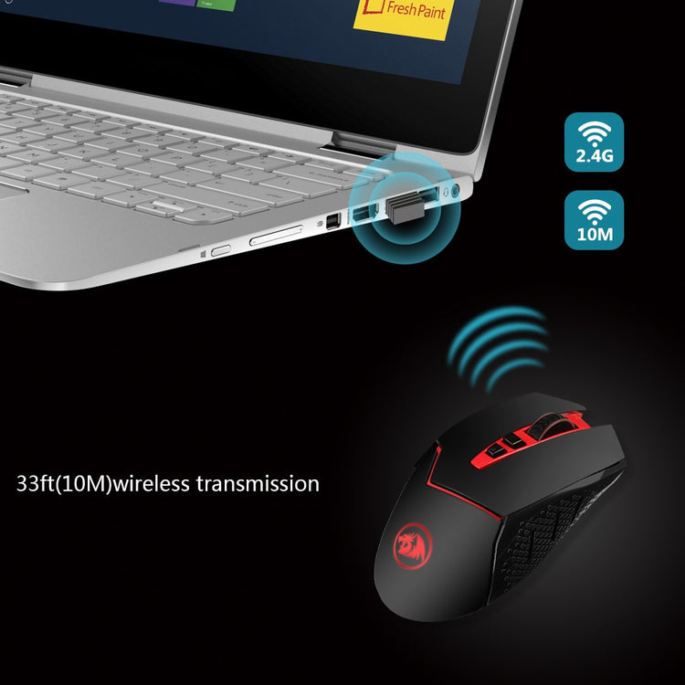 Gaming mouse will be your perfect tool if it is desirable to create value and beat the competitor in a superior way. A solid wireless connection design provides a comfortable and much faster response time to your movements.