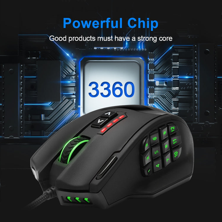 YZ Premiums |  Master Gaming Mouse w/ 16400 DPI & 19 buttons programmable