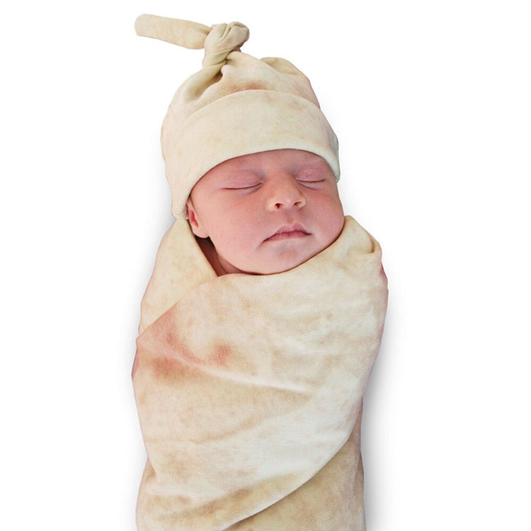 YZ Premiums | Funny Baby Tortilla Blanket