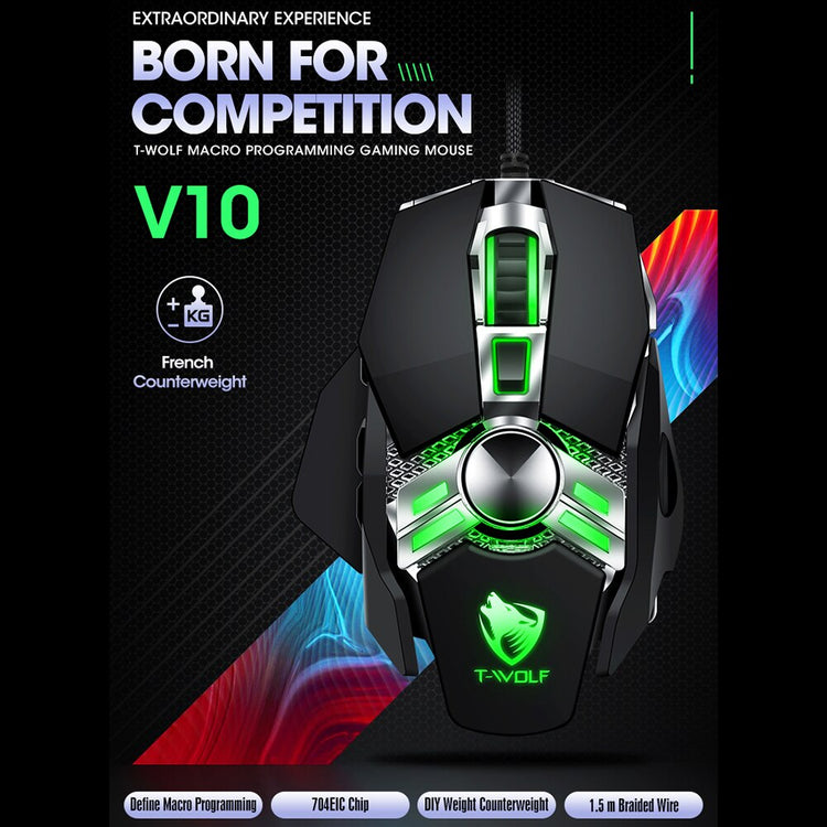 YZ Premiums wired gaming mouse amazing response free shipping in 4-13 business days delivery time in US borders!